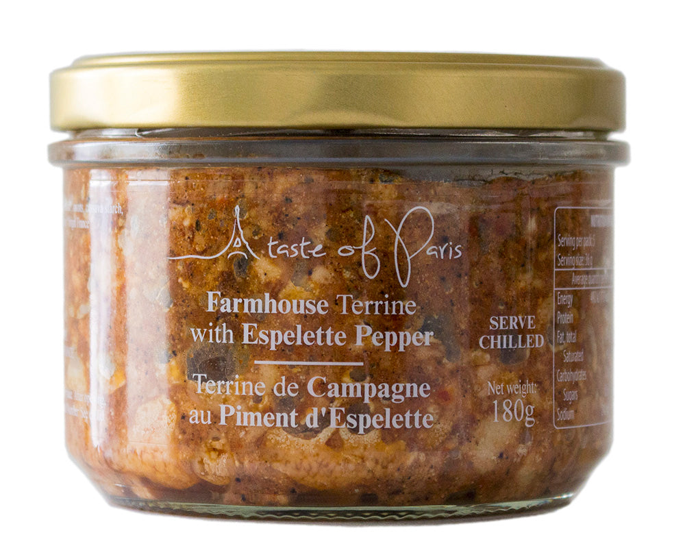 Terrine Farmhouse Espelette Pepper 180g A Taste of Paris