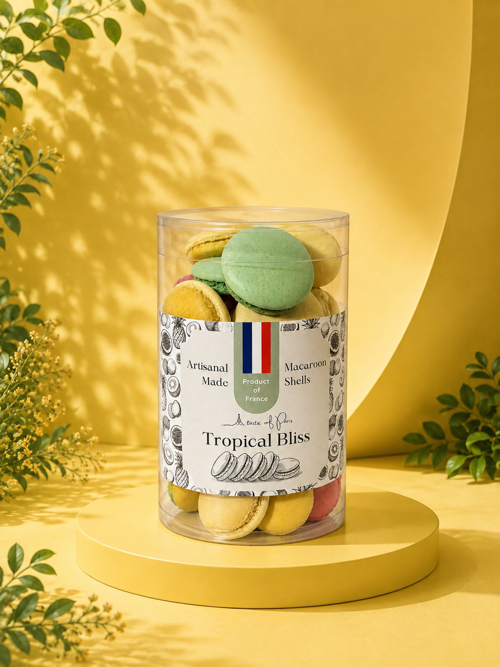 Tropical Bliss Macaroon Shells 100g