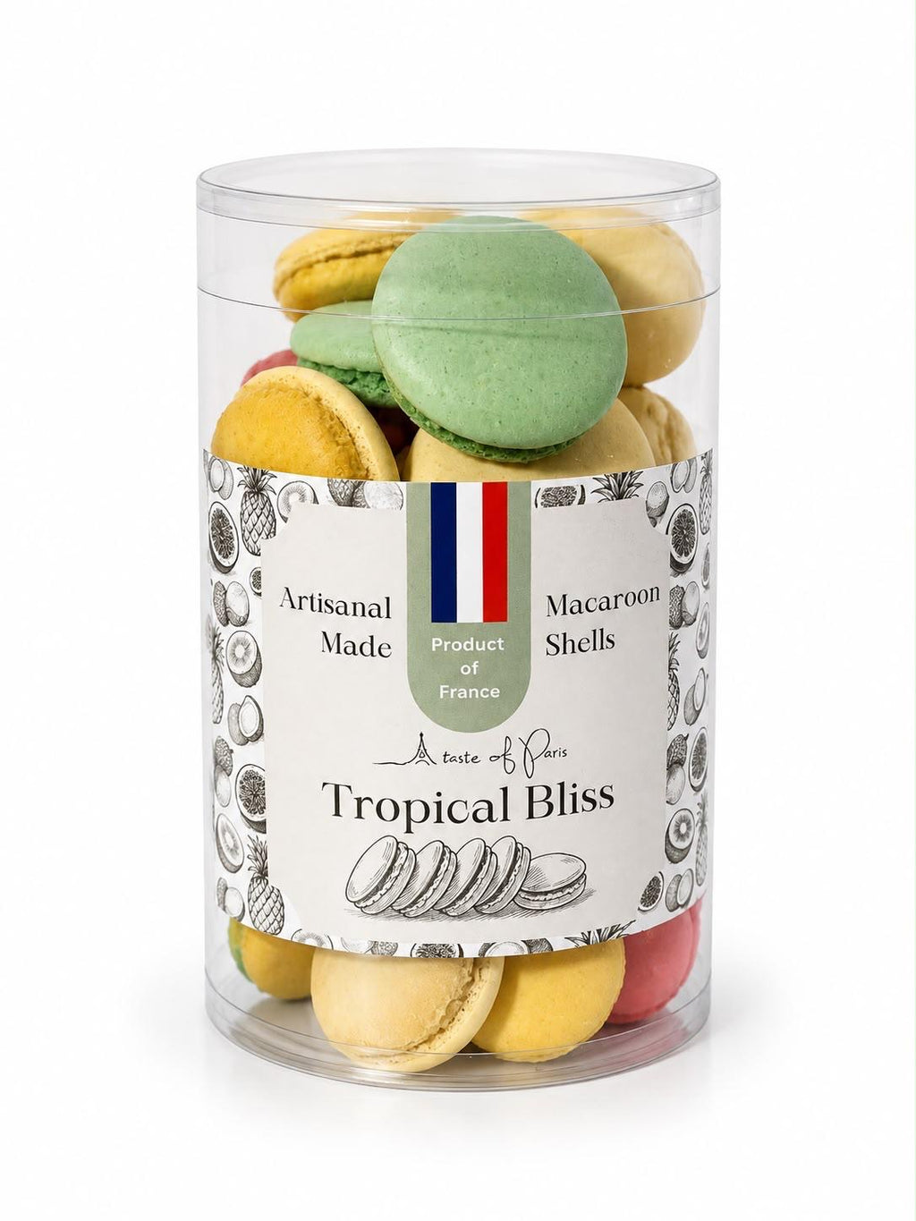 Tropical Bliss Macaroon Shells 100g