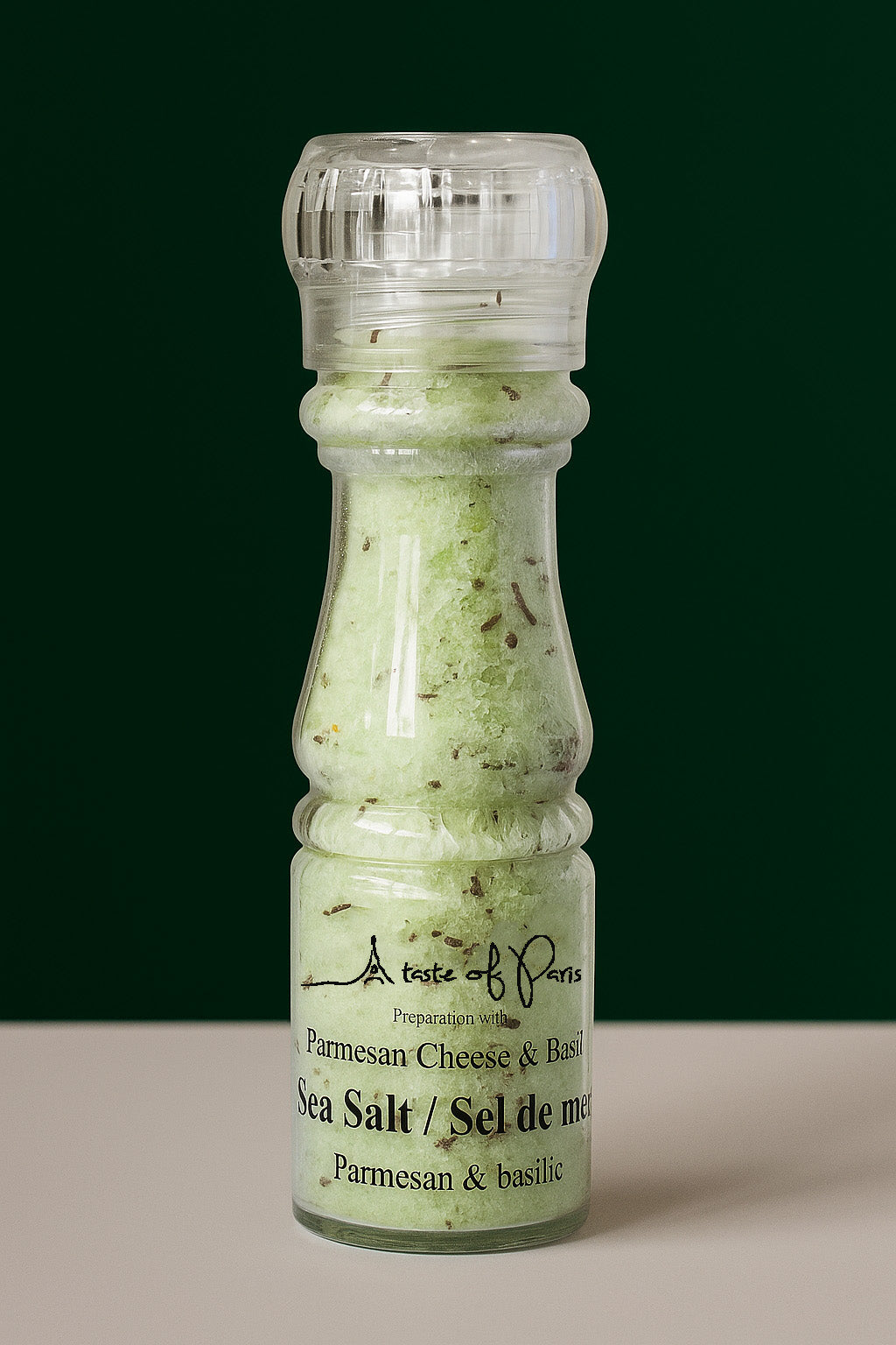 Sea Salt flavoured with Basil and Parmesan 145g