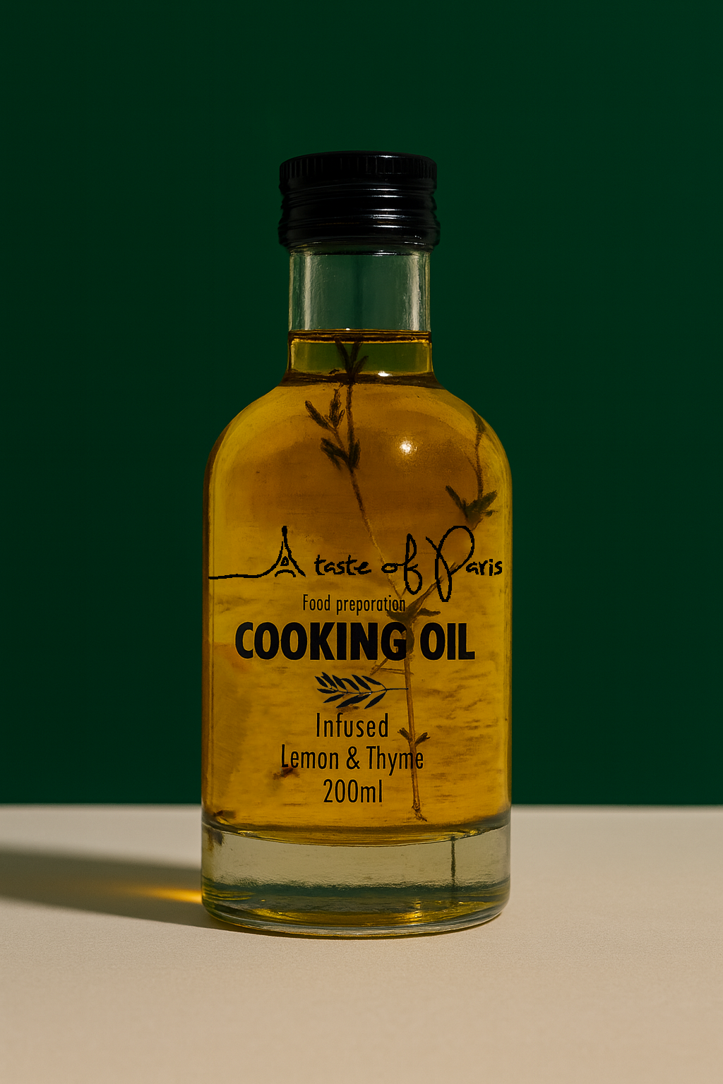 Lemon & Thyme Infused Cooking Oil – 200ml