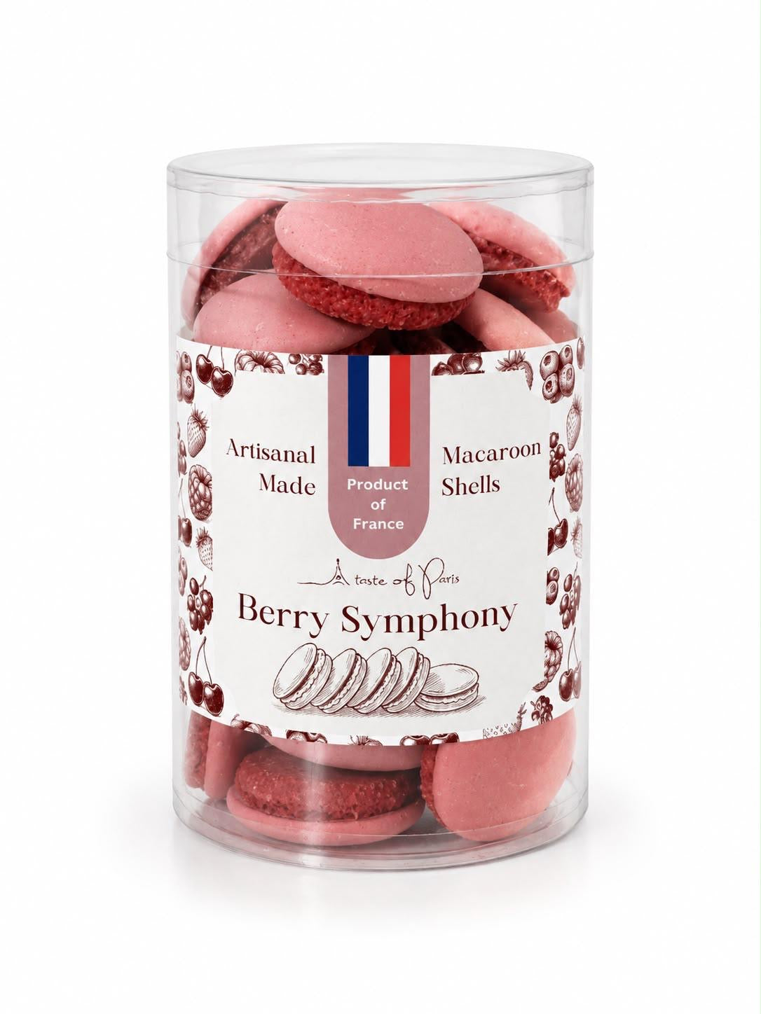 Berry Symphony Macaroon Shells 100g