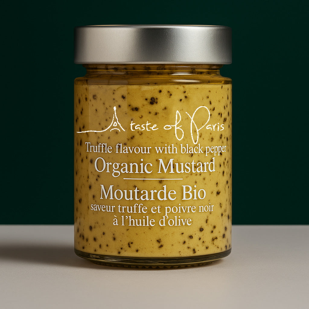 Organic Dijon Mustard with Black Truffle & Black Pepper 190g