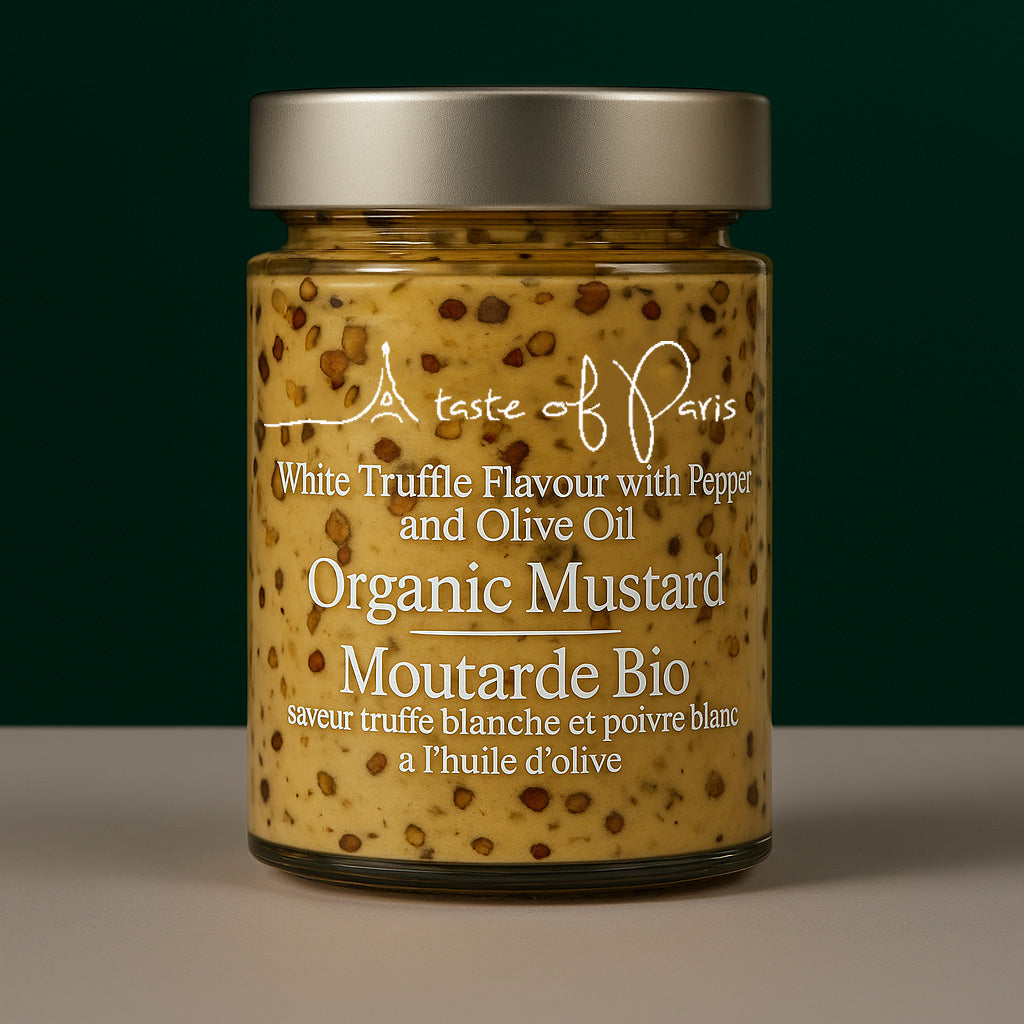 Organic Dijon Mustard with White Truffle & White Pepper 190g