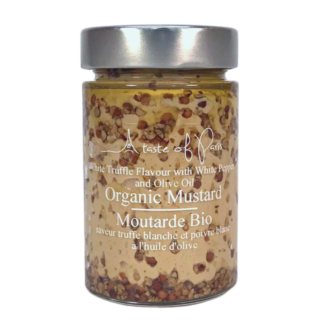 Organic White Pepper & White Truffle mustard 190g