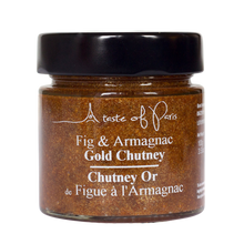 Load image into Gallery viewer, &quot;Gold&quot; Fig &amp; Armagnac Chutney 100g
